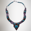 Moroccan Red and Blue Turquoise Bead Necklace-402