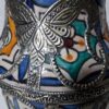 Old Moroccan ceramic urn with lid from Fez.
